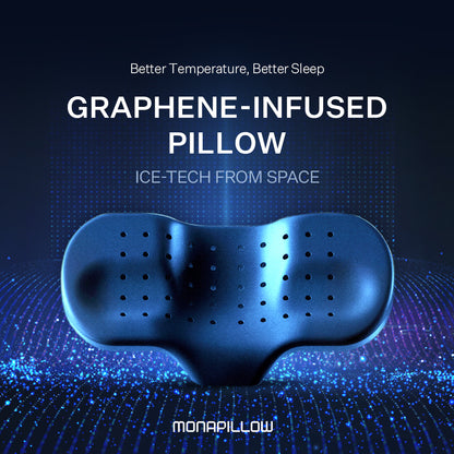 MONAPILLOW Ice Tech Graphene Memory Foam Cervical Pillow