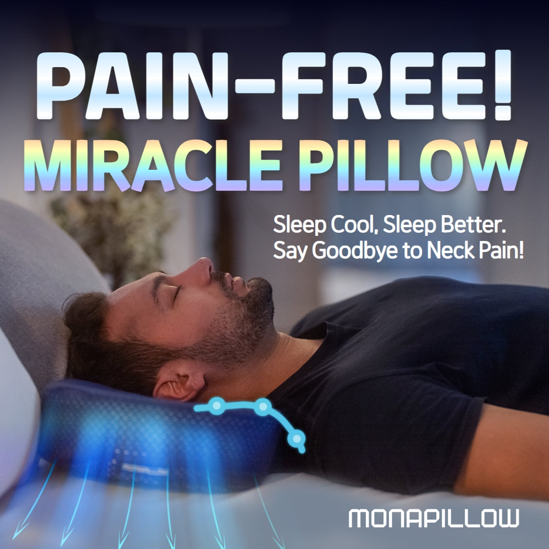 MONAPILLOW Ice Tech Graphene Memory Foam Cervical Pillow